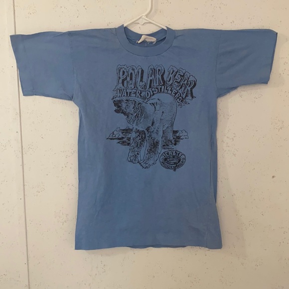 Vintage promo t-shirt for a Company in Edmonton AB. Light blue, size M. #YEG - Picture 3 of 9